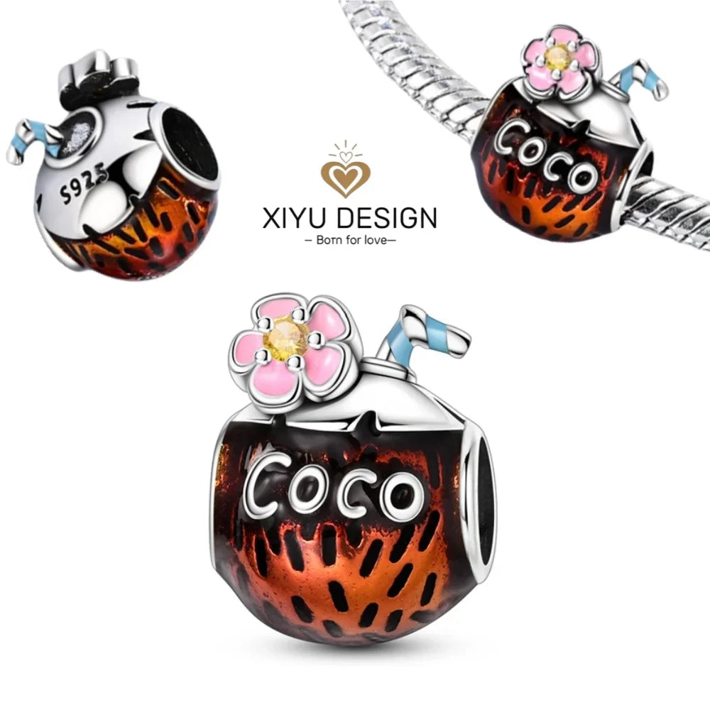 Halloween 925 Sterling Silver Luminous Pumpkin Witch Charm | Skeleton, Mummy & Candy Bead for DIY Bracelet Jewelry Gift