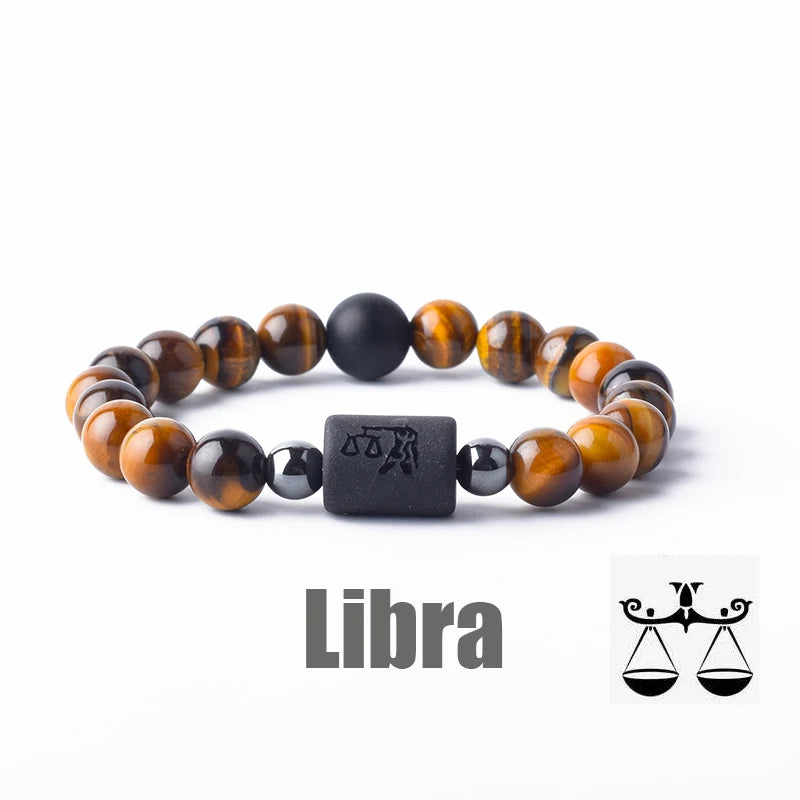 Zodiac Sign Bracelet for Men & Women | 12 Constellation Bangles | Gemini, Virgo, Leo, Libra Friendship Gift