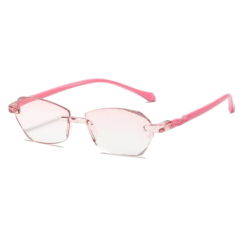 New Diamond Cut High Definition Reading Glasses – Men & Women Far-Sighted Hyperopia Eyewear | Classic Rimless Presbyopia Eyeglasses