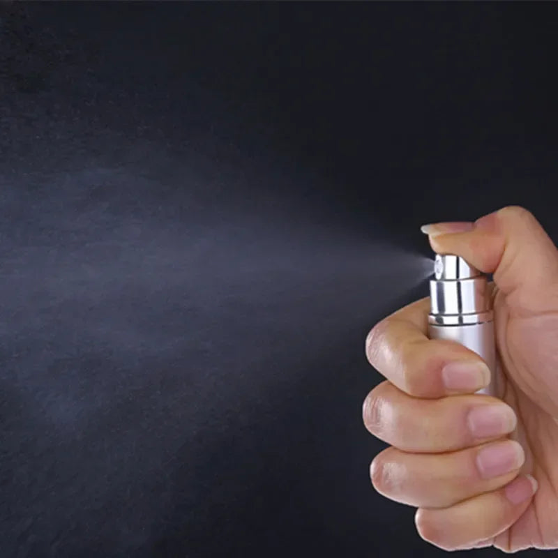 5ML/10ML Top Refillable Perfume Atomizer – Empty Glass Spray Bottles with Aluminum Sprayer