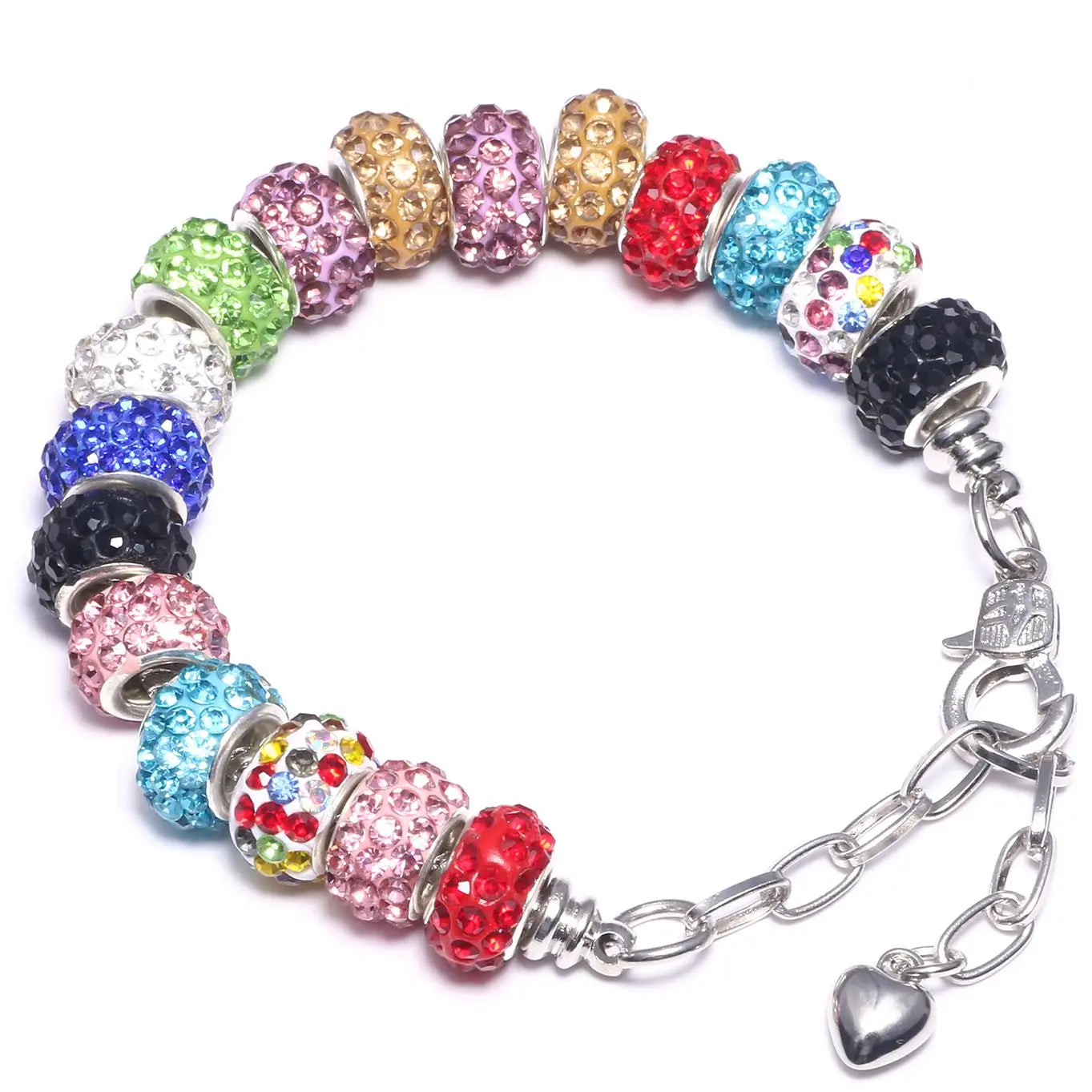 Silicone Spacer Stopper Clip Beads | Murano Crystal Charms | Fit Original Pandora Bracelet & Necklace | DIY Jewelry Making