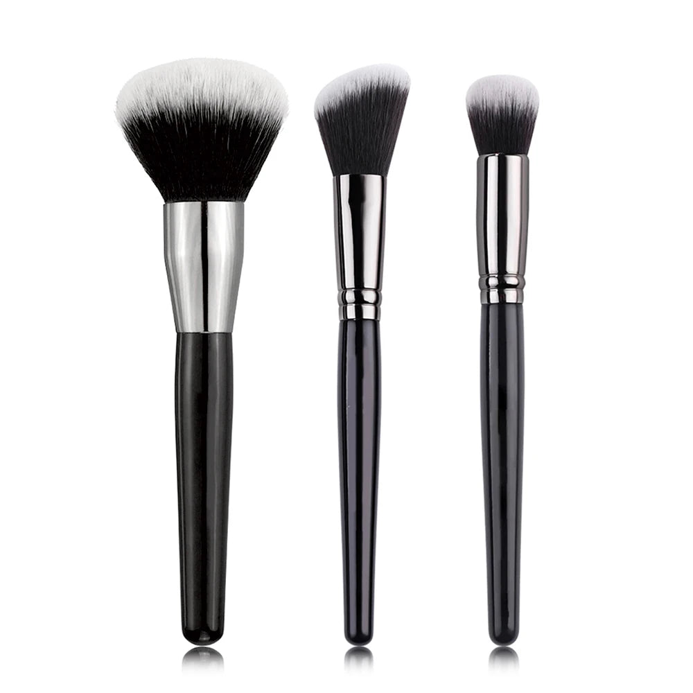 Professional Makeup Brushes Set – Foundation, Loose Powder, Concealer, Blending & Blush Cosmetic Beauty Tools