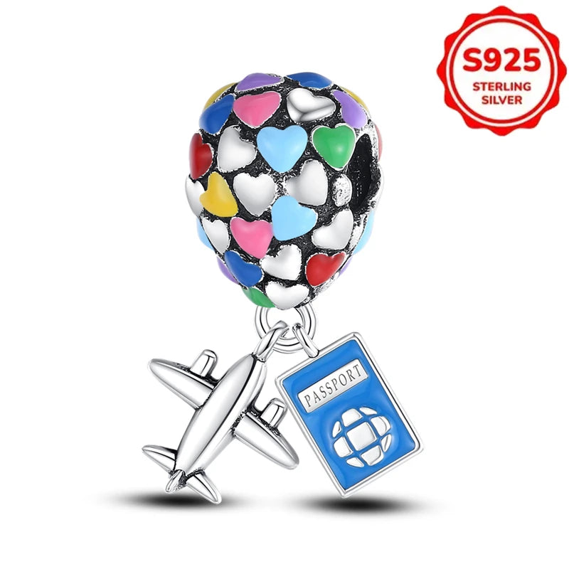 New Disney 925 Sterling Silver Cheshire Cat & Dumbo Charms – Original Bracelet Beads DIY Pendant Halloween Jewelry Gift