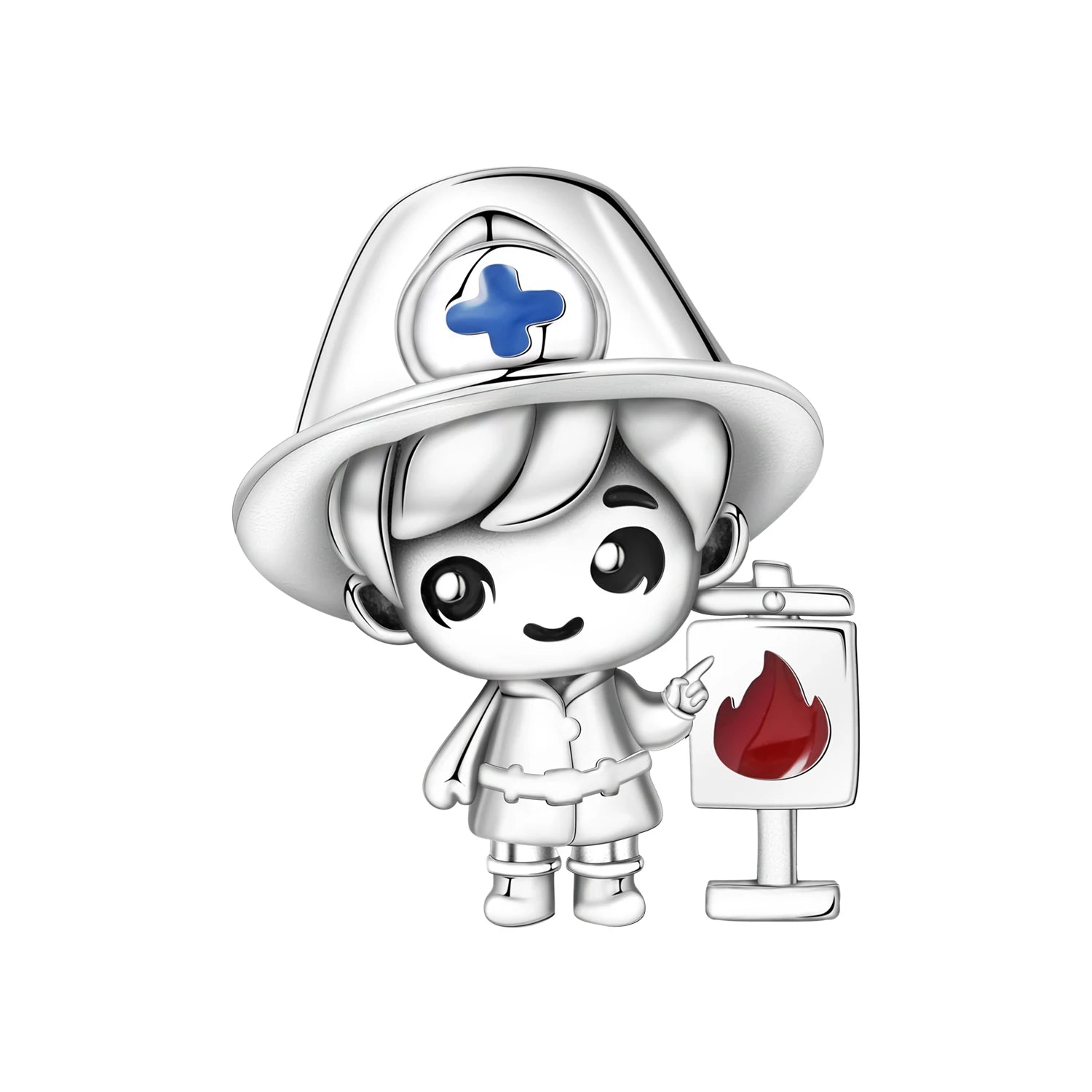 Orstarry 925 Sterling Silver Cartoon Nurse Charm Bead | Cute DIY Bracelet Jewelry Gift for Women