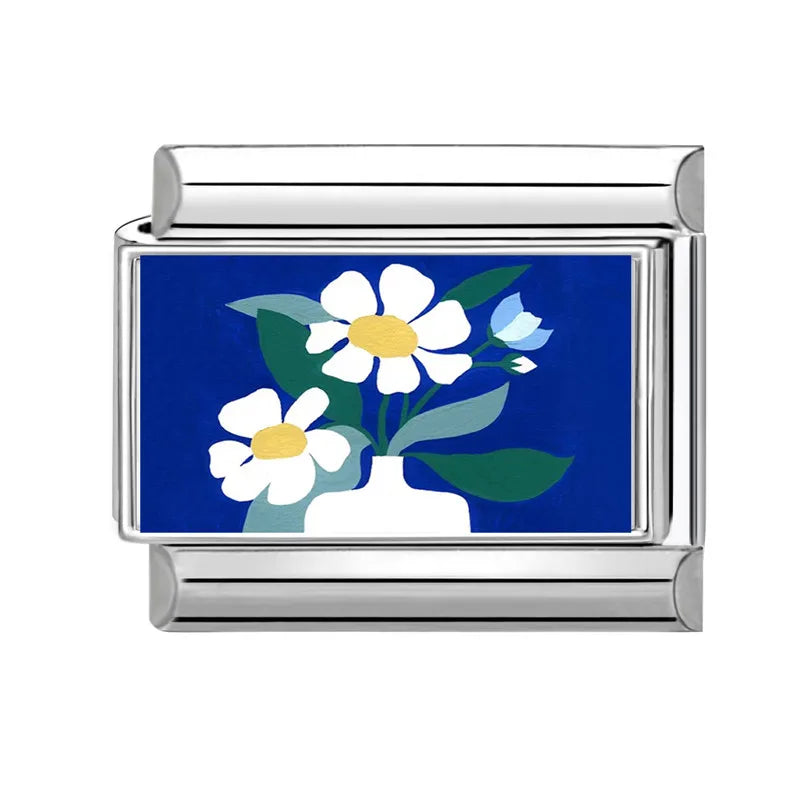 2025 Original Y2K Colorful Cute Cartoon Cats Dogs Italian Charm Links Fit 9mm Stainless Steel Bracelet Men Women DIY Making Gift