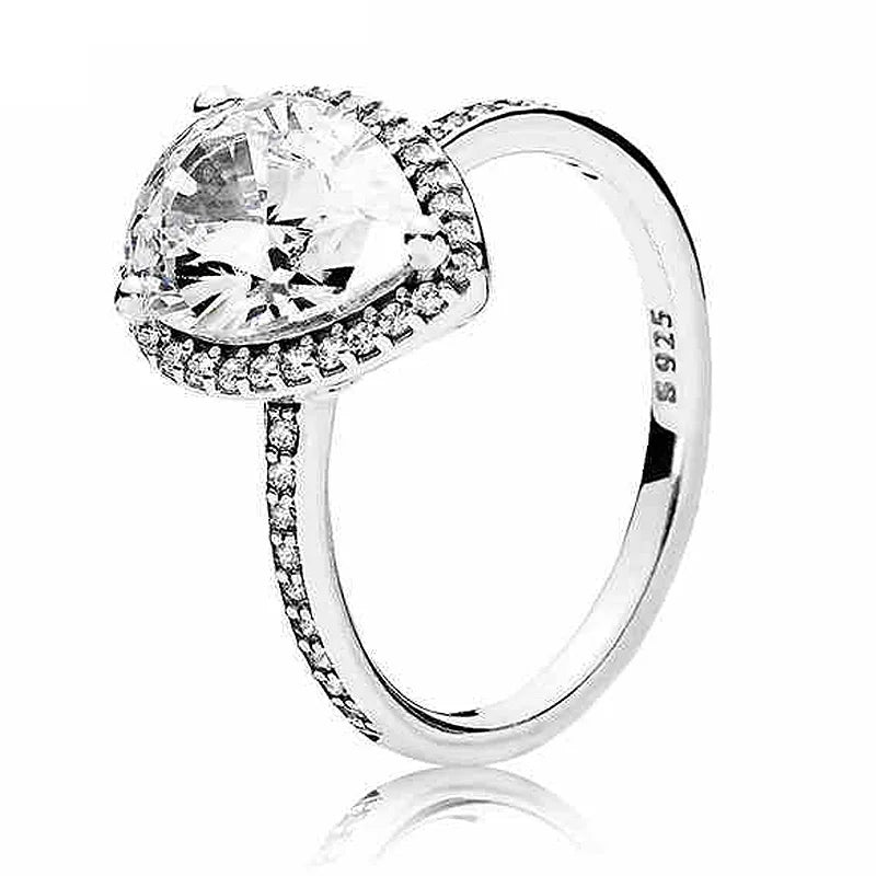 925 Sterling Silver Knotted Heart Crystal Ring | Symbol of Love Wedding & Party Jewelry for Women