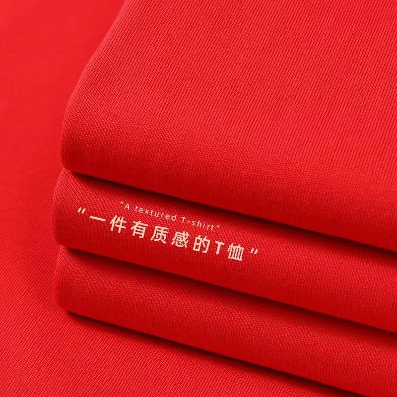 Loose Fit Pure Cotton T-Shirt | Korean Style Round Neck Basic Top | Unisex Layering Tee in Purple