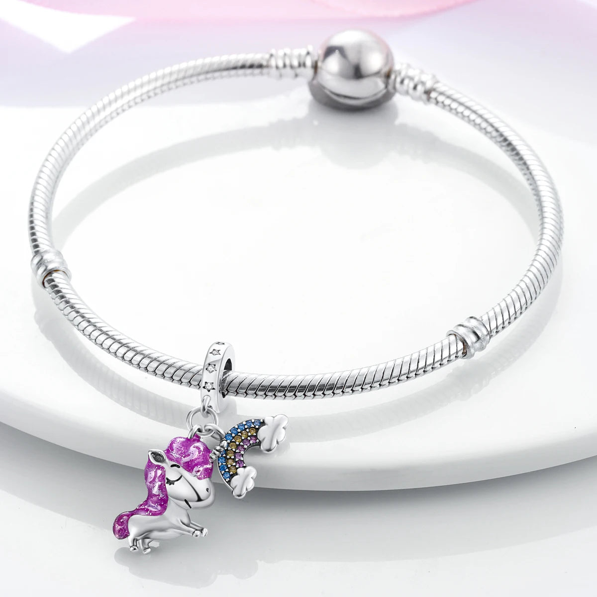S925 Silver Heart Love Mom Infinity Charm | Dangle Bead Fit Bracelet Jewelry Mother’s Day Gift