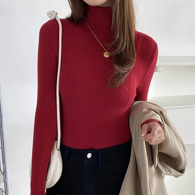 Heliar Women’s Fall Turtleneck Sweater – Soft Knitted Cashmere Pullover, Basic Warm Jumper for Autumn Winter 2024