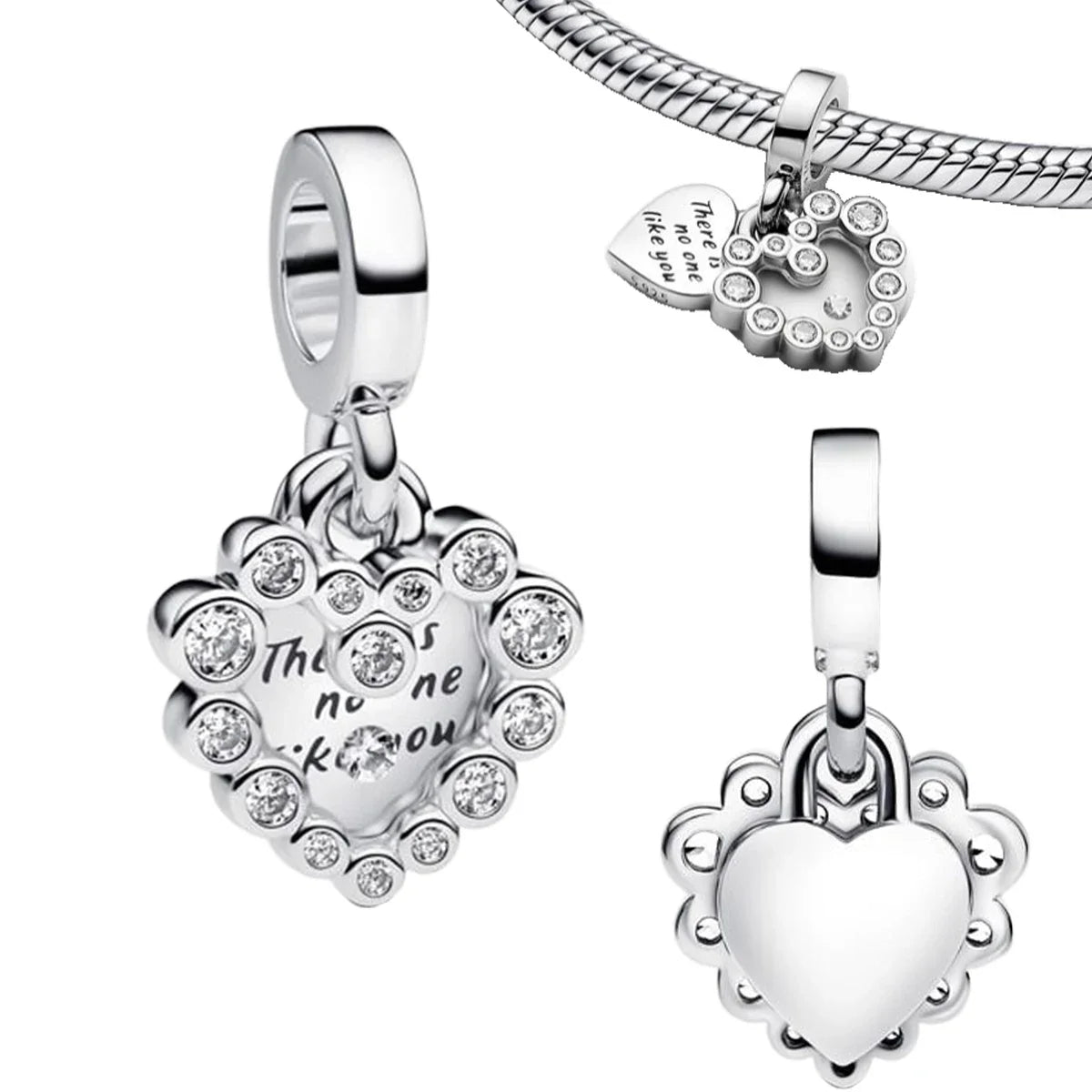 925 Sterling Silver Stars, Moon, Sun & Flower Dangle Earrings – DIY Bracelet Charms