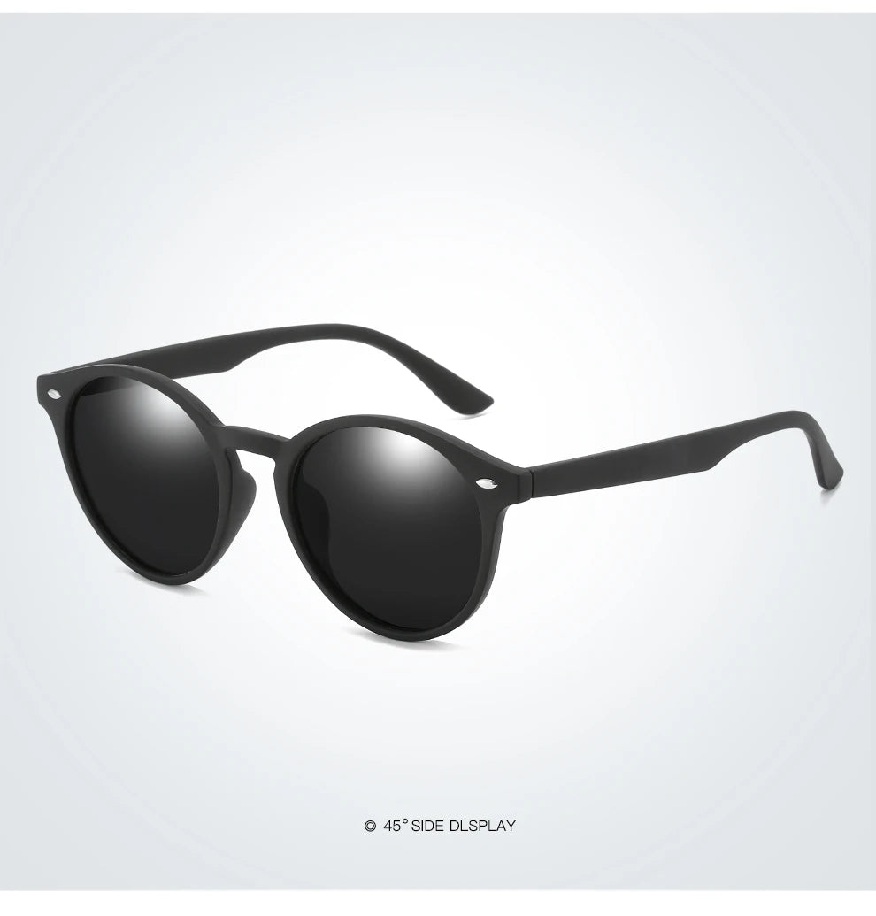 Fashion Round Polarized Sunglasses – Women Men Classic Vintage Driving & Travel Sun Glasses UV400 Designer Eyewear