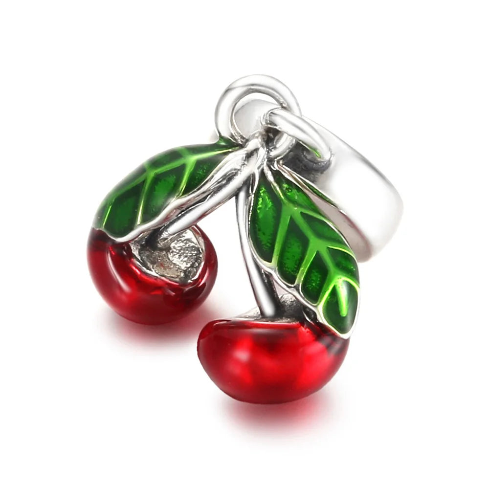 925 Sterling Silver Blue Planet & Dolphin Galaxy Dangle Charm | Women’s Bracelet DIY Jewelry