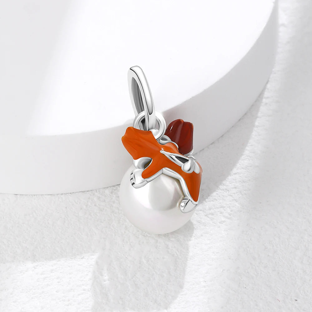 Miniso Disney 925 Silver Tiger & Lion Winnie The Pooh Charm Bead | Fit Original Bracelets & Necklaces DIY Women’s Jewelry