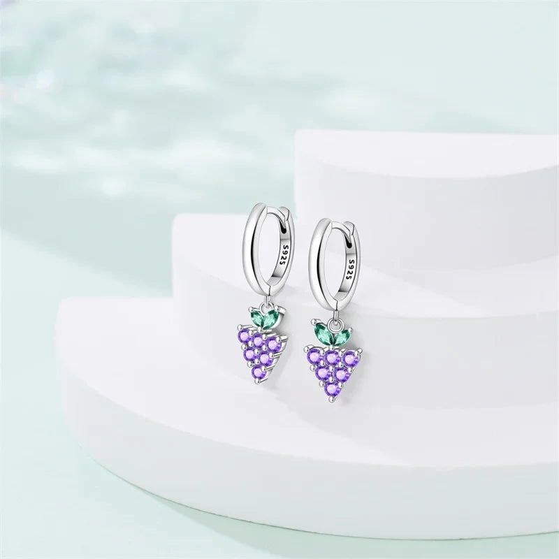 New Original 925 Sterling Silver Sweetheart Bow & Crab Ocean Earrings | Donut Zircon Round Design Women’s Fine Jewelry