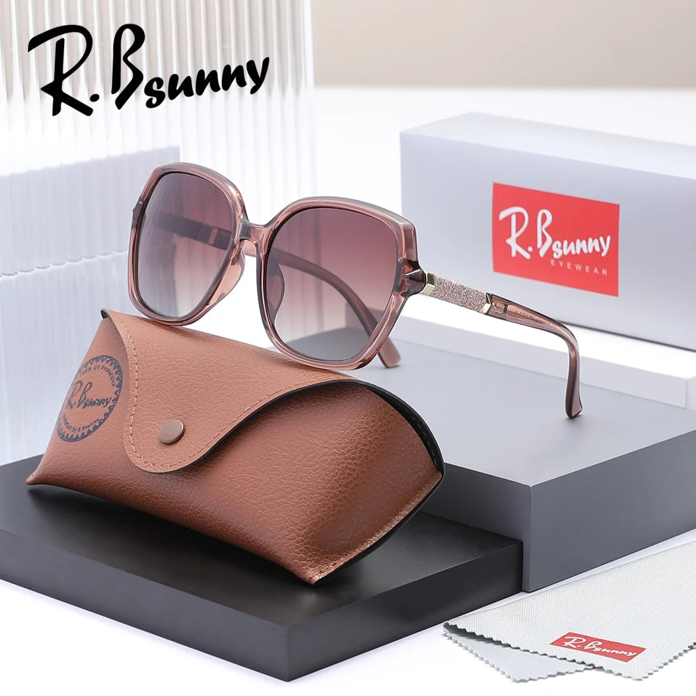 RBsunny 2025 Fashion Oversize Sunglasses for Women – Polarized Gradient UV400 Sun Glasses | Elegant Summer Shades for Ladies