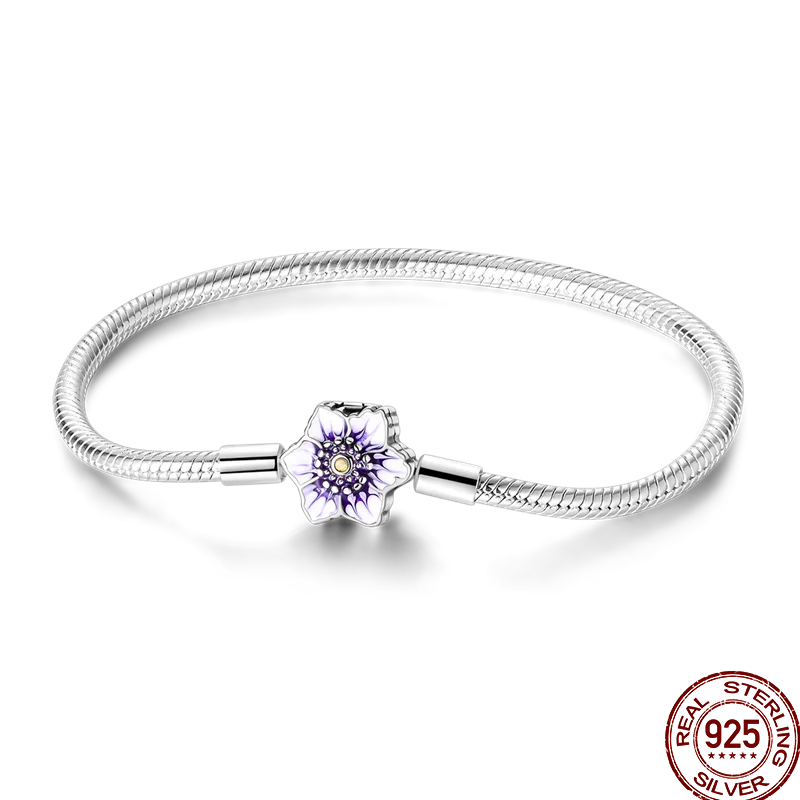 925 Sterling Silver Rainbow Leather Braided Bracelet | Eternal Love Stars & Moon Charm – DIY Women’s Beaded Jewelry Gift