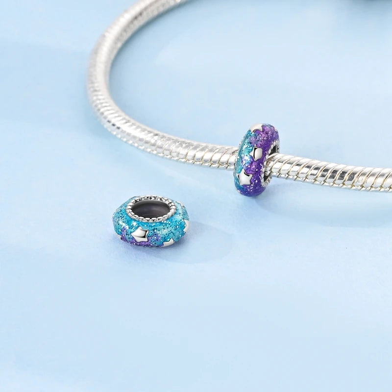 925 Sterling Silver Black Rose Pendant Charm Bead – Fit Original Bracelet DIY Jewelry Valentine’s Day Gift