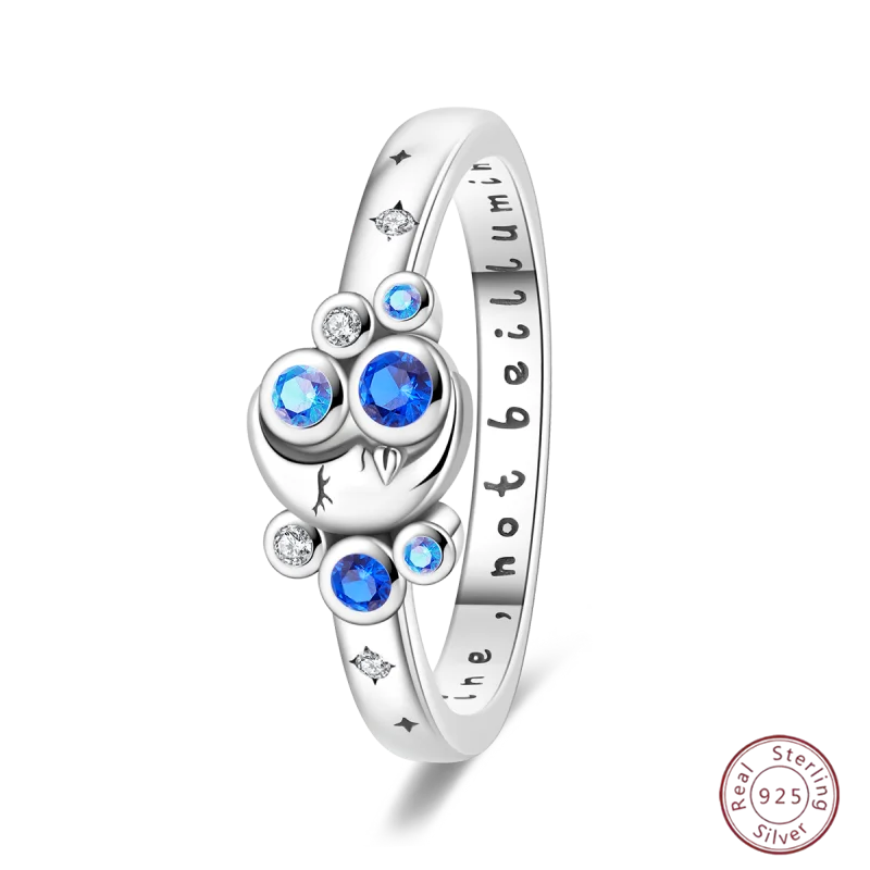 925 Sterling Silver Rings Collection | Bow, Heart, Sun, Moon & Star Zircon Rings for Women Jewelry Gift