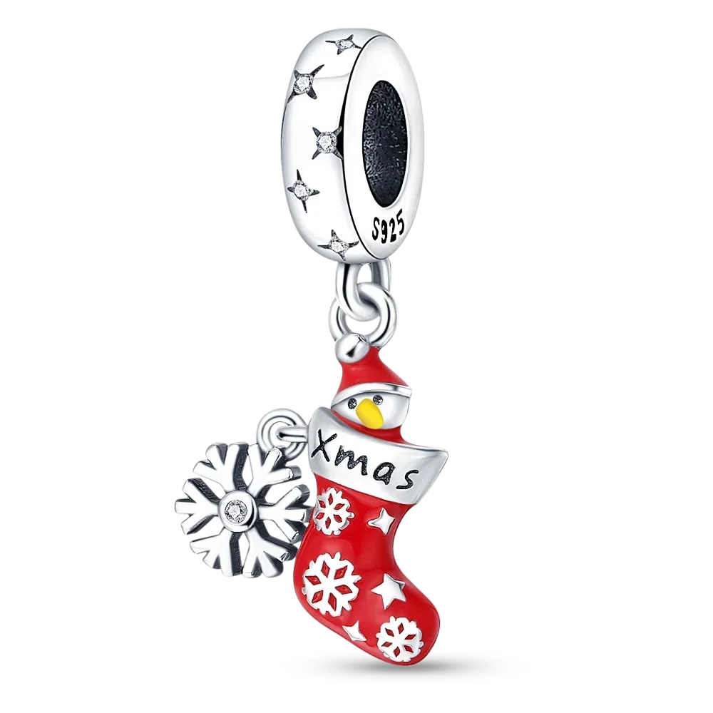 925 Sterling Silver Blue Moon Plane Space Series Glass Beads Clip Charm for Bracelet