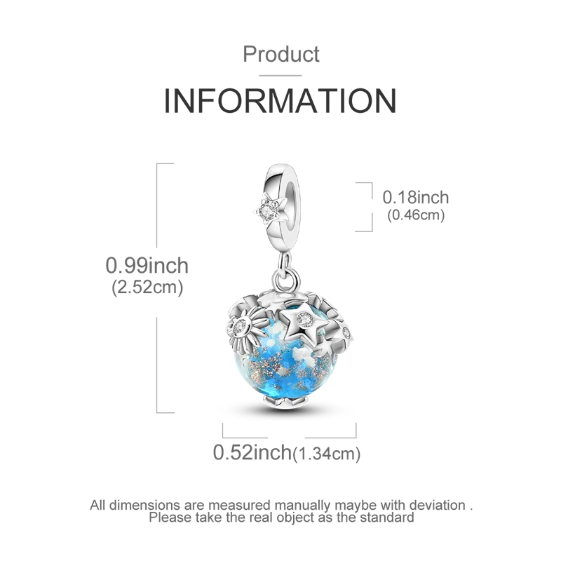 Original 925 Sterling Silver Glowing Firefly Charm Beads – DIY Bracelet Pendant for Women