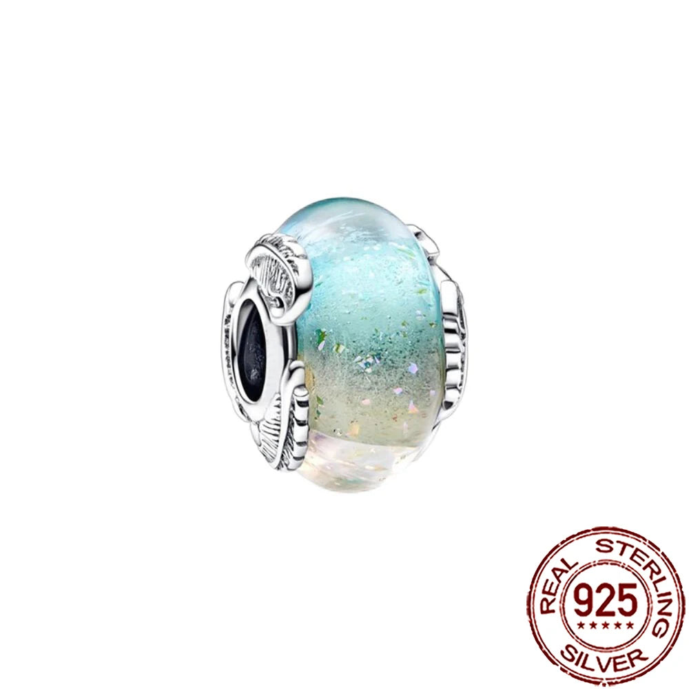 2025 New 925 Sterling Silver Colorful Murano Glass Beads | Fit Original Pandora Bracelet & Necklace DIY Jewelry