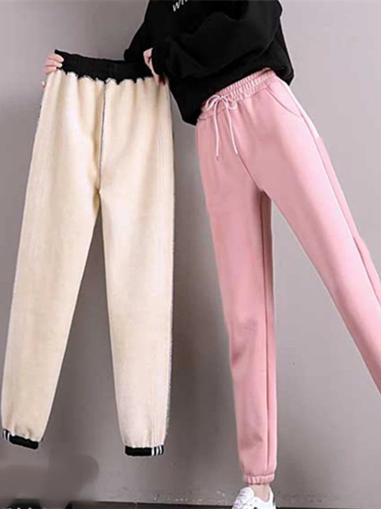 Women’s Winter Warm Leggings – Thick Fleece Plus Size Long Pants | Fashion Casual Solid Color Trousers