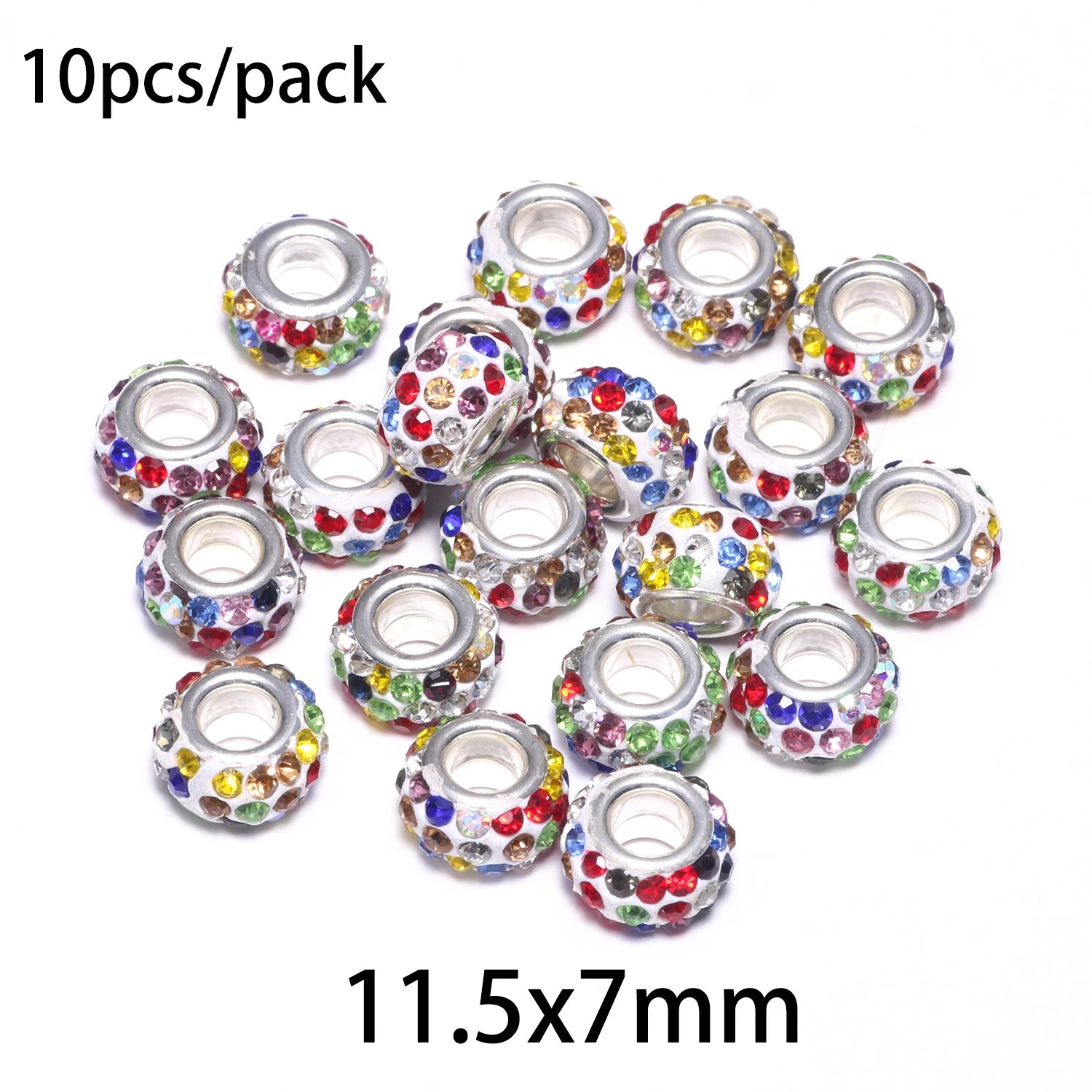 Silicone Spacer Stopper Clip Beads | Murano Crystal Charms | Fit Original Pandora Bracelet & Necklace | DIY Jewelry Making