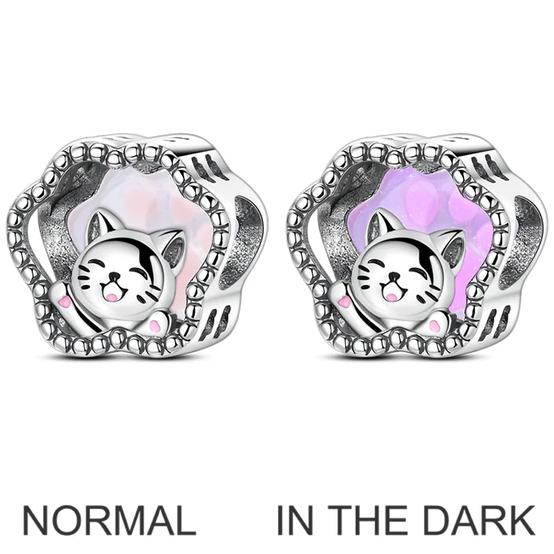 925 Sterling Silver Zircon Bowknot Heart Balloon Charms | Original Pendant Beads Fit Bracelet DIY Fine Jewelry for Women