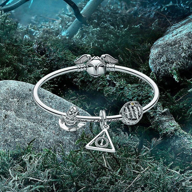 HOT TOYS Harry Potter 925 Sterling Silver Charm Beads | Cartoon Pendant Fit Original Pandora Bracelet Jewelry Gift
