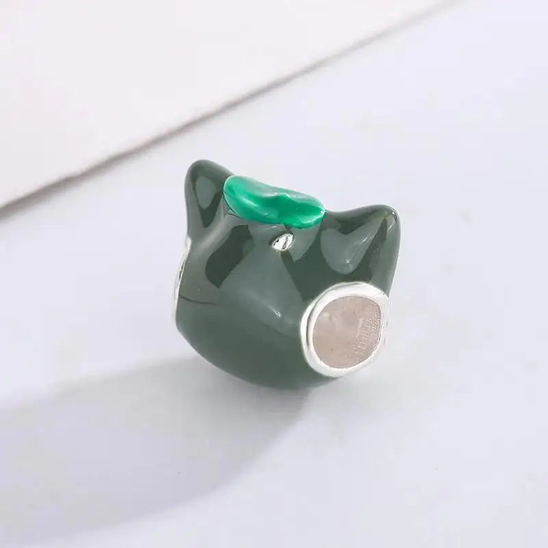 MINISO Disney 925 Sterling Silver Cheshire Cat & Remy Mouse Charms | Fit Original Bracelet Necklace Women Jewelry Gift