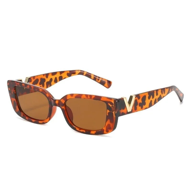 Retro Rectangle Sunglasses for Women – Brand Designer Vintage Small Frame Luxury Sun Glasses | Classic Black Square