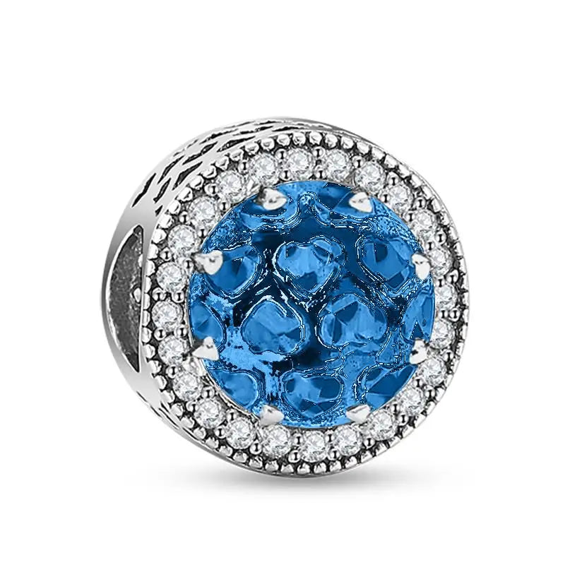 925 Sterling Silver Heart Pave Zircon Family Tree Charm | Fits Original Bracelet Women’s Luxury Jewelry Gift