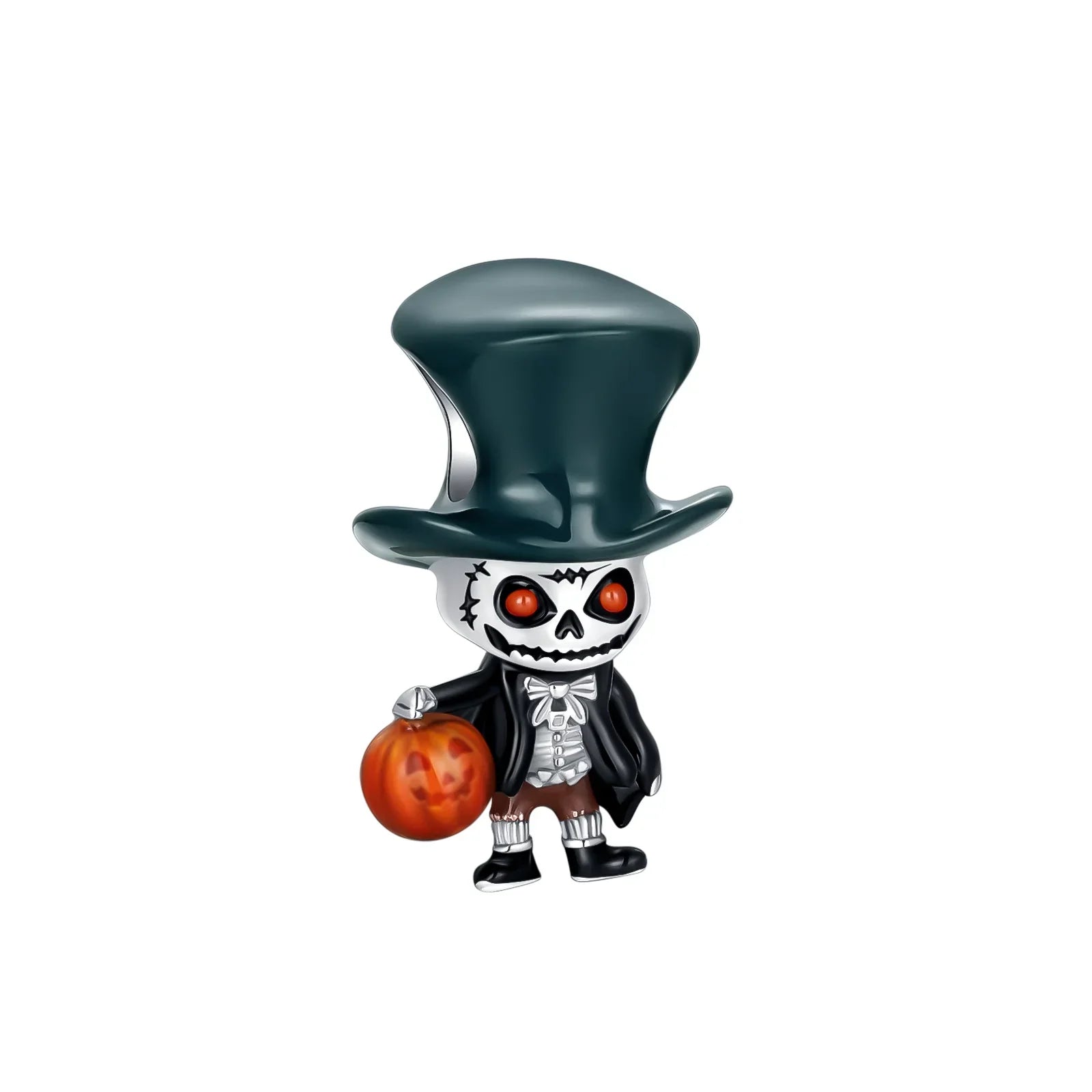 Original 925 Sterling Silver Halloween Charms | Pumpkin, Skull, Witch & Ghost Beads for Earrings, Pendants, Bracelets & Necklaces