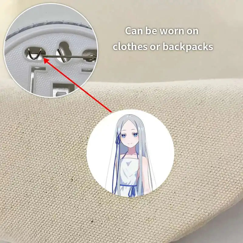 Re:Zero Anime Character Soft Button Badge – Fashion Tinplate Brooch Pin Trinket for Bags & Clothes