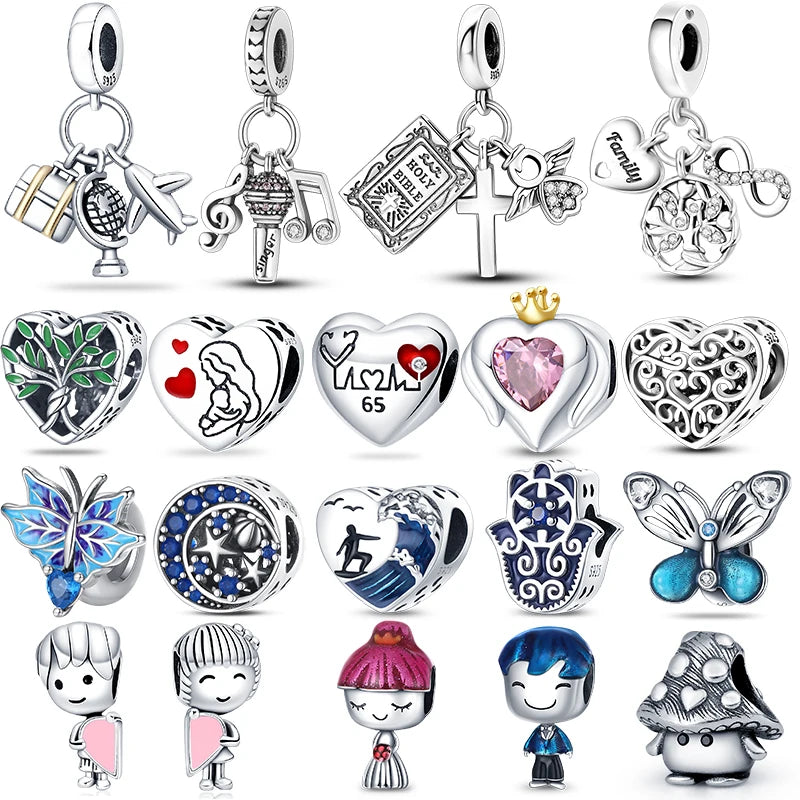 925 Sterling Silver Bee Series Charms | Fit Original Pandora Bracelet – DIY Women’s Jewelry Beads Hot Sale