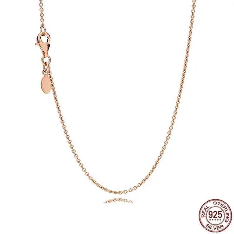 925 Sterling Silver Shiny Round Heart Necklace | Classic Elegant Charm Jewelry Gift for Women