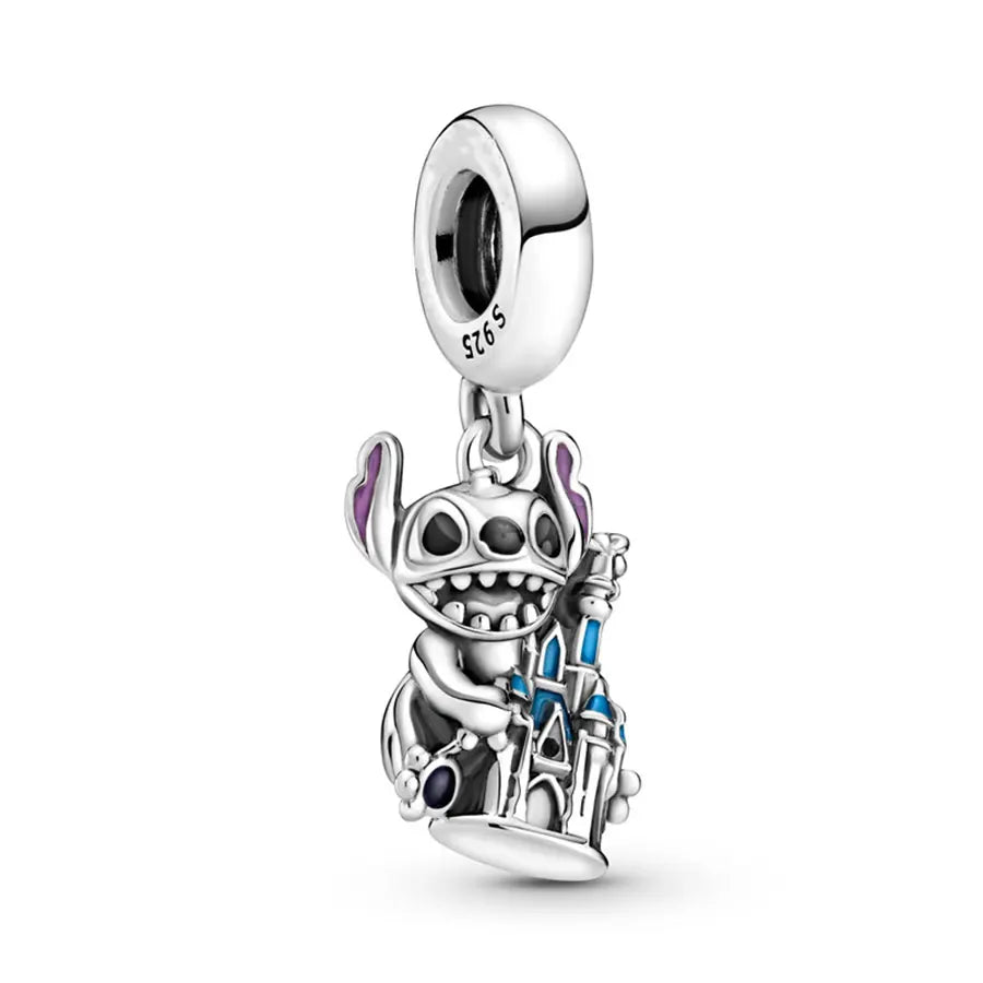 2025 100% 925 sterling silver pendant Disney Spider-Man beads Suitable for original DIY bracelet, women's fashion gift