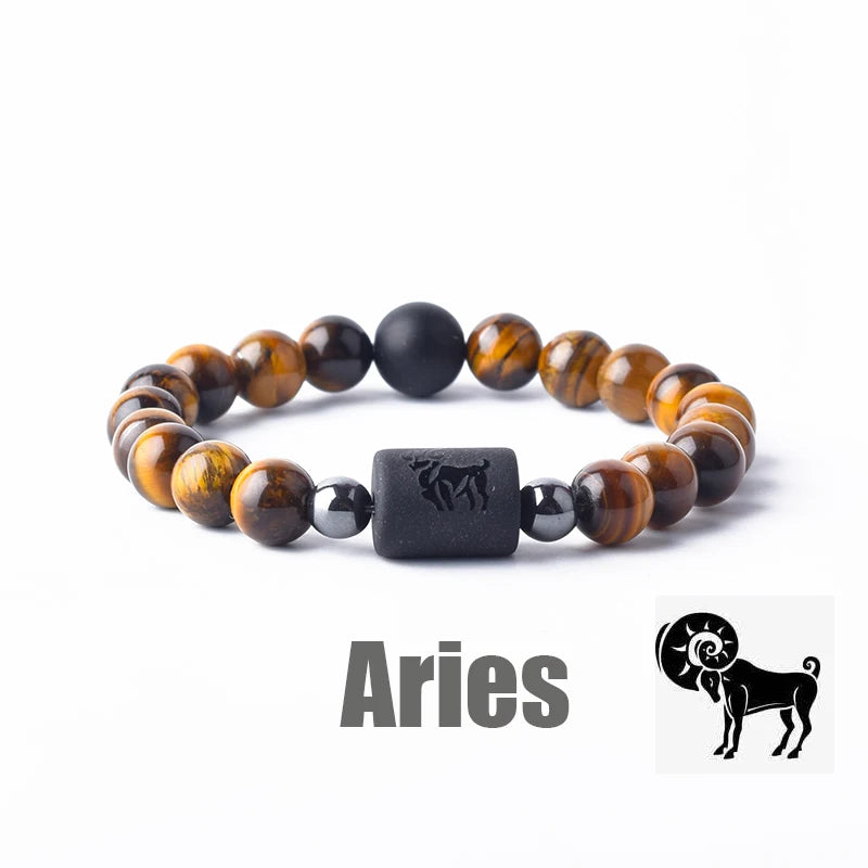 Zodiac Sign Bracelet for Men & Women | 12 Constellation Bangles | Gemini, Virgo, Leo, Libra Friendship Gift