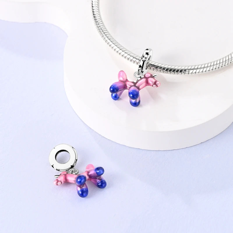 925 Sterling Silver Funny Playable Charms Beads | Smart Watch Tarot Bike Travel Dangle Fit Pandora Bracelet DIY Jewelry