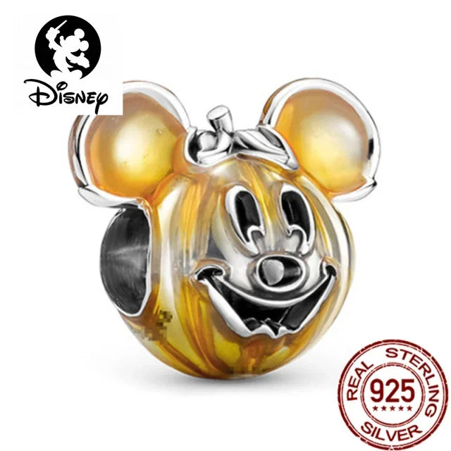 925 Silver DIY Beads & Charms | Mickey, Minnie, Princess, Pumpkin, Stitch, Spiderman Marvel for Bracelets