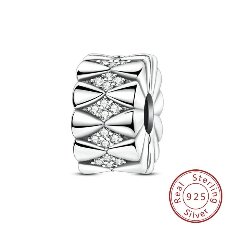 925 Sterling Silver Ballet Shoes & Perfume Bottle Charms | Bow Beads Fit Original Bracelet Pendant DIY Fine Jewelry for Women