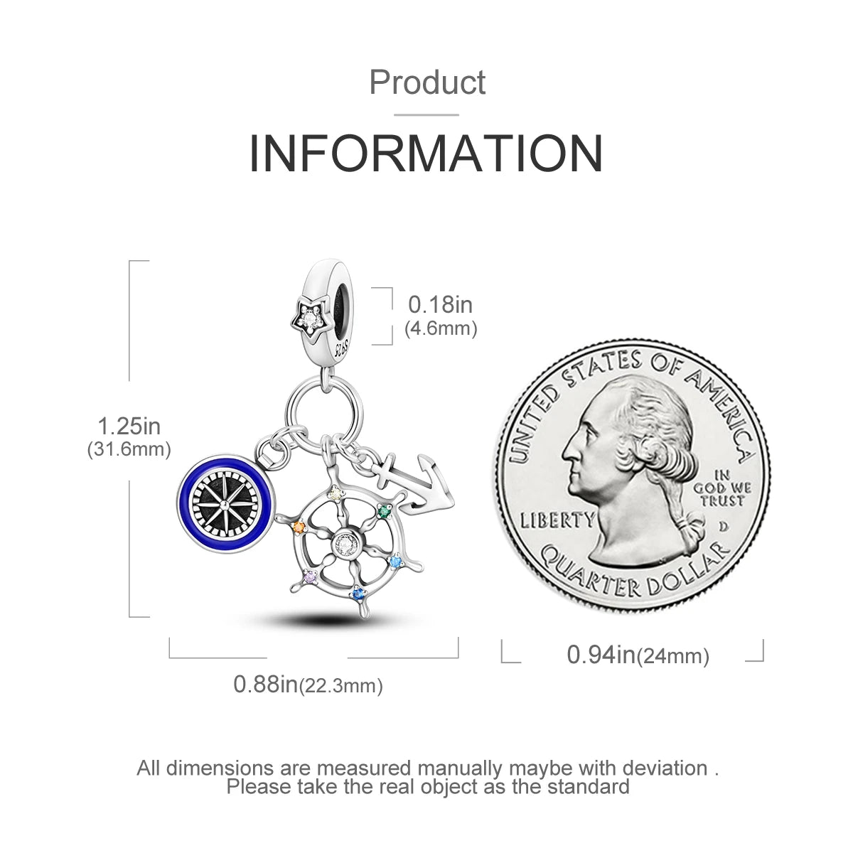 925 Sterling Silver Golden London Big Ben Charm Pendant | Travel Series Bead for Women DIY Bracelet Jewelry Gift