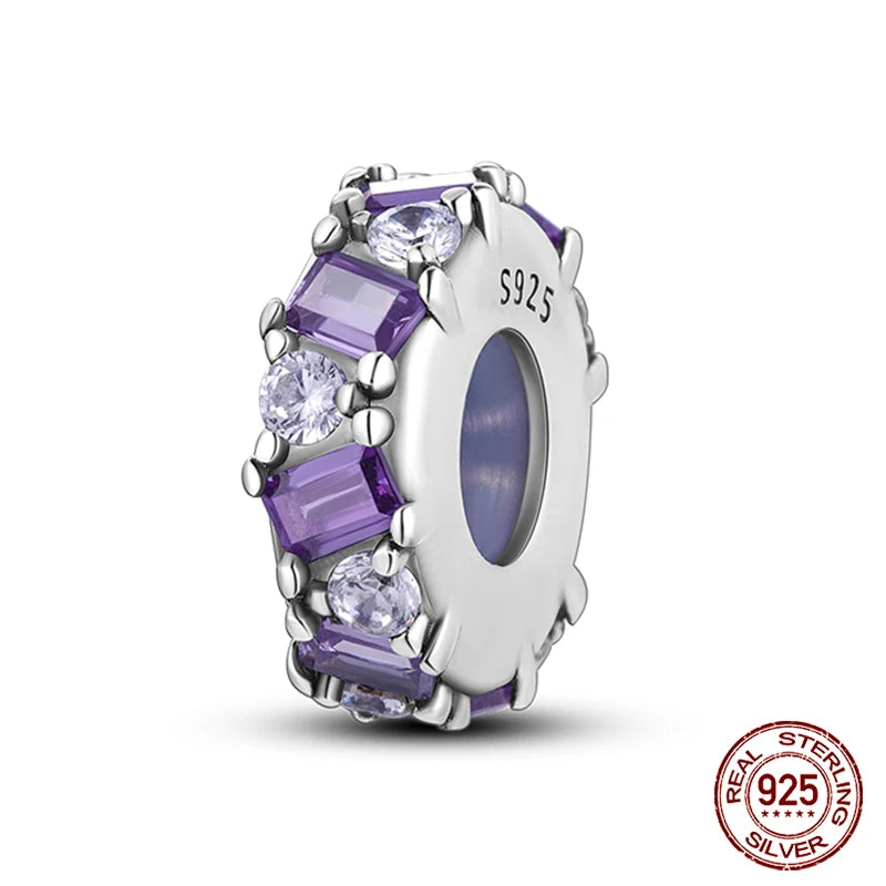 925 Sterling Silver Luminous Butterfly Star Moon Charm Bead | Round Clasp Bead for 3mm DIY Bracelet Jewelry Gift