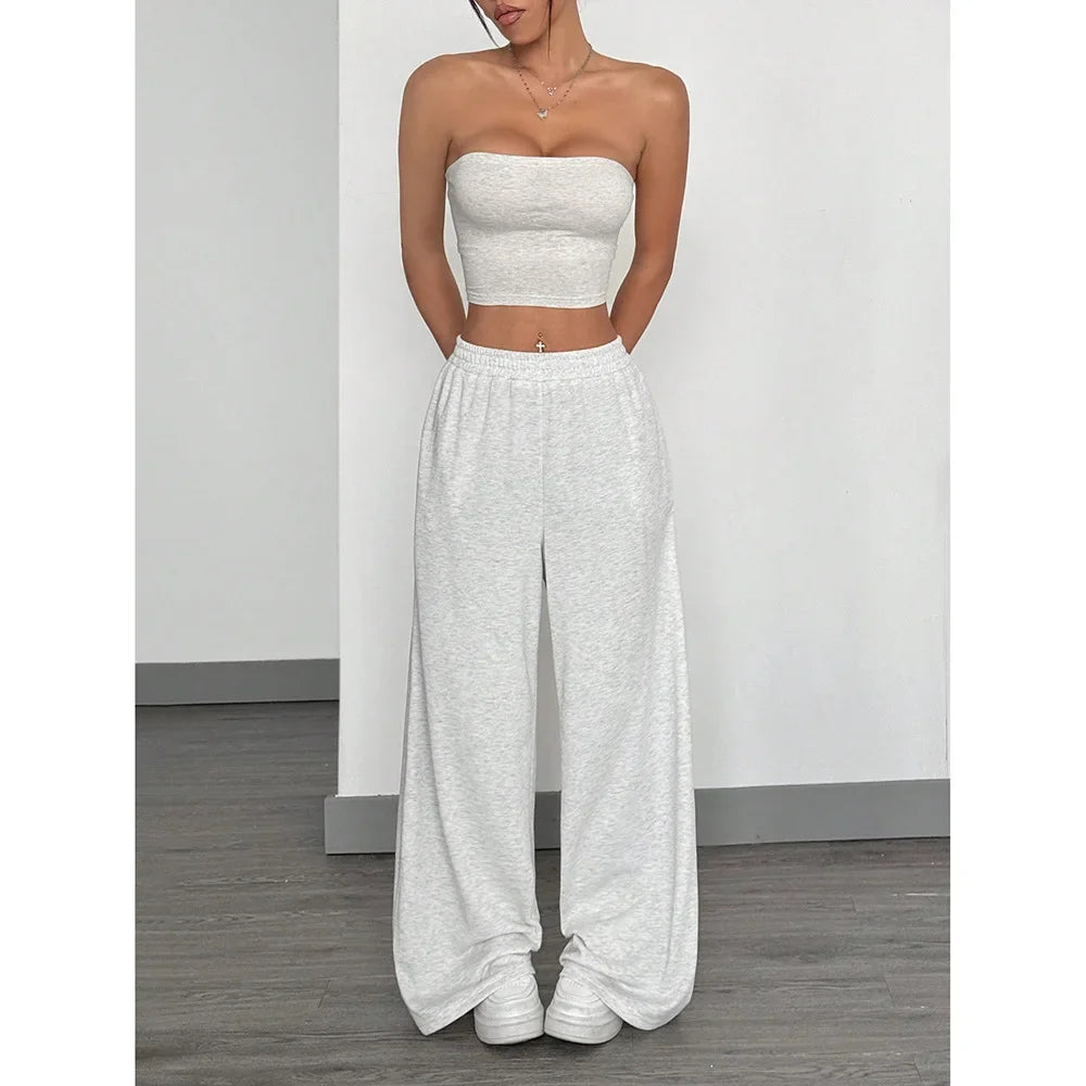 Loose Straight Leg Casual Pants for Women – Summer Drapey Wide Leg Full Length Trousers 👖✨