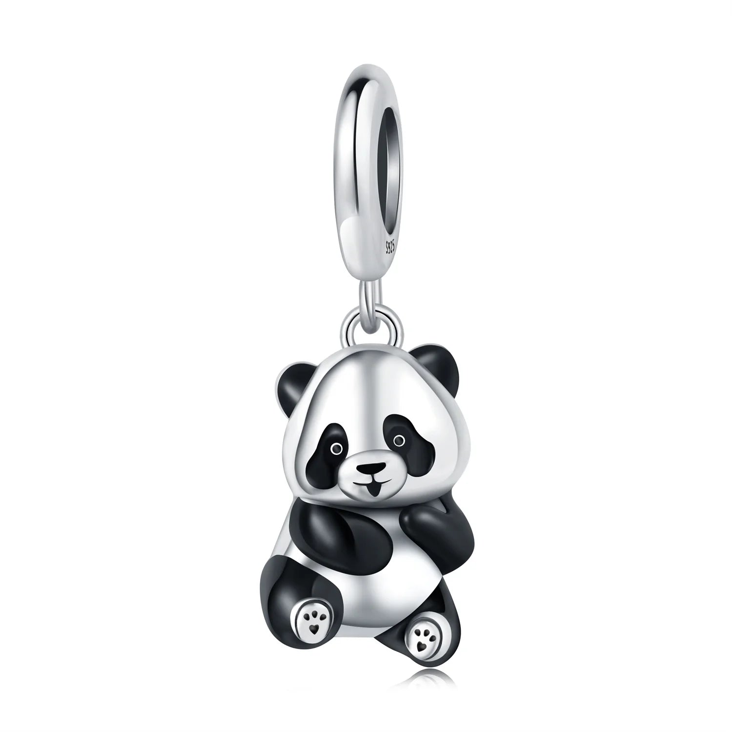 925 Sterling Silver Cute Panda & Penguin Charm Bead | Fun Animal Pendant for Women DIY Bracelet Jewelry Gift