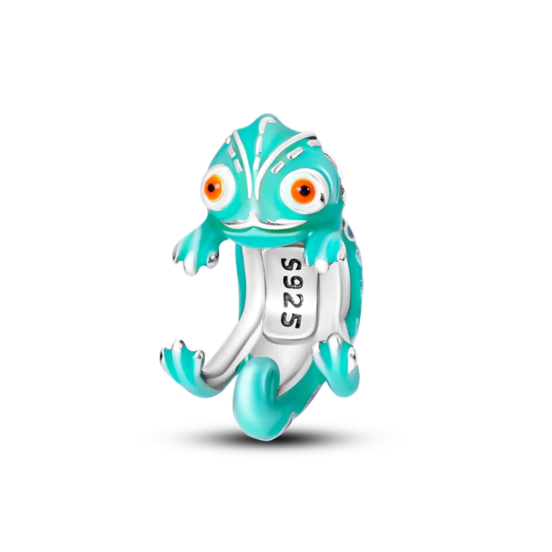 100% 925 Sterling Silver Dinosaur Frog Butterfly Charms Beads | Fit 4mm Bracelets DIY Anniversary Jewelry