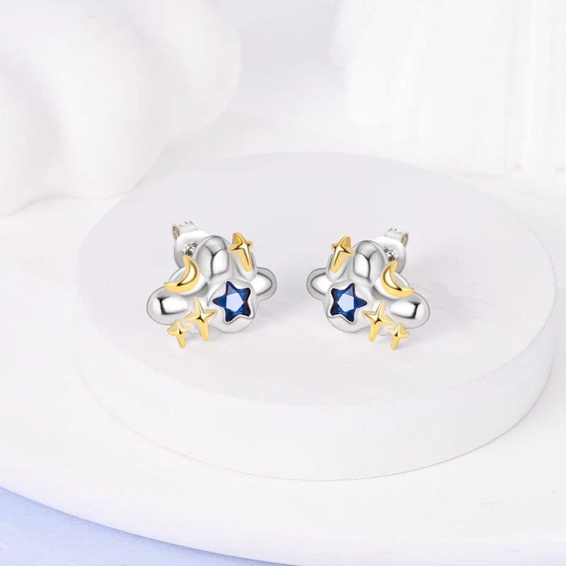 Luxury 925 Sterling Silver Ocean Mermaid Earrings | Pave CZ Fine Jewelry for Women