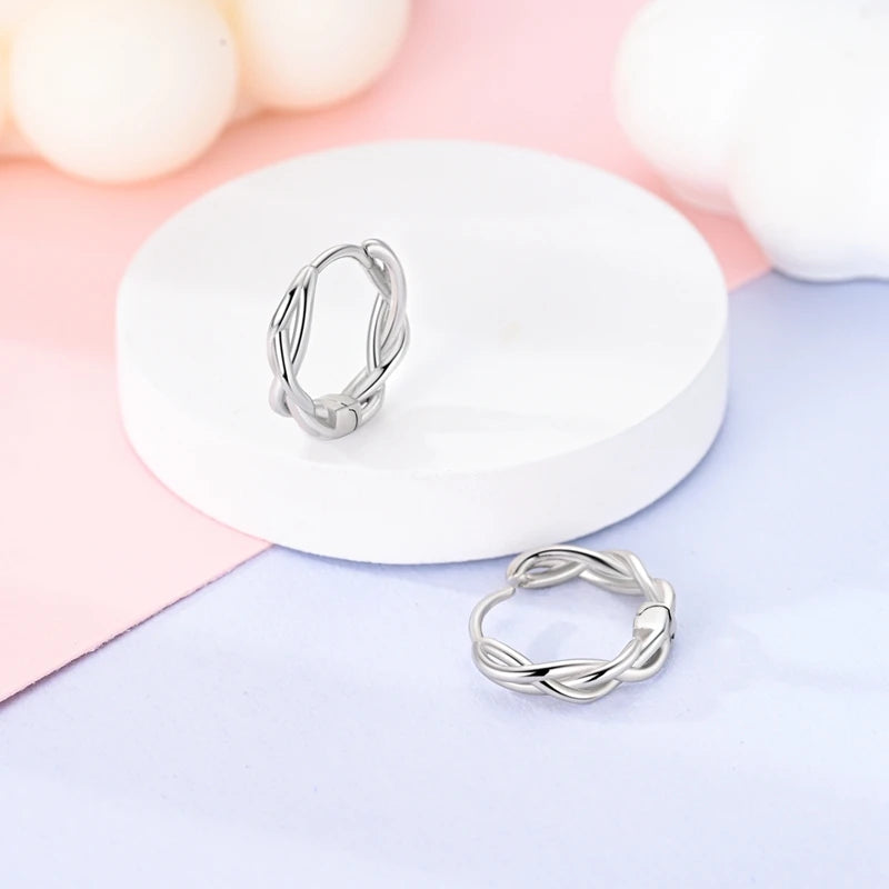 925 Sterling Silver Perfume & Fold-Eared Rabbit Hoop Earrings | Pave CZ Elegant Jewelry Gift for Women & Friends