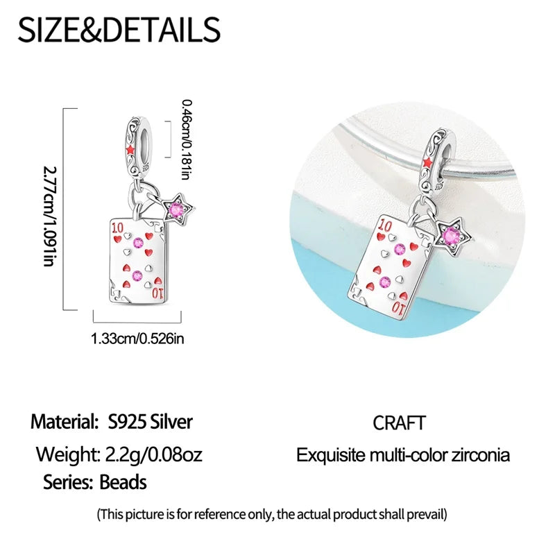 100% 925 Sterling Silver Heart Family Charms with Pumpkin & Pave Zircon Pendant – Fits Original Bracelet DIY Jewelry Gifts