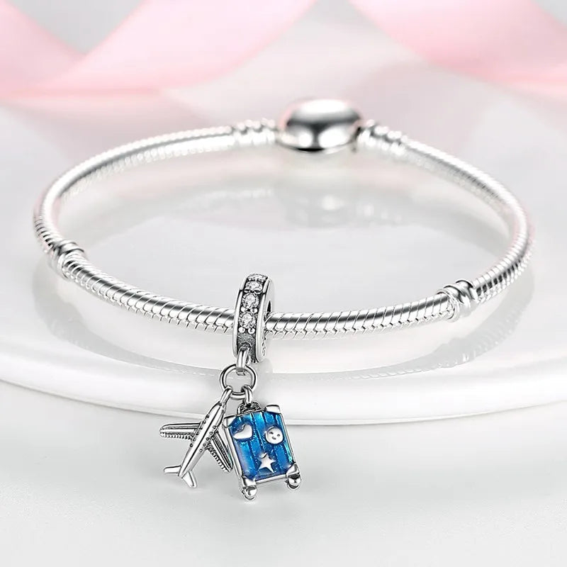 925 Sterling Silver Love Football Cup Charm Beads – Sport, Beer & Travel Pendants Fit Original Pandora Bracelet & Necklace